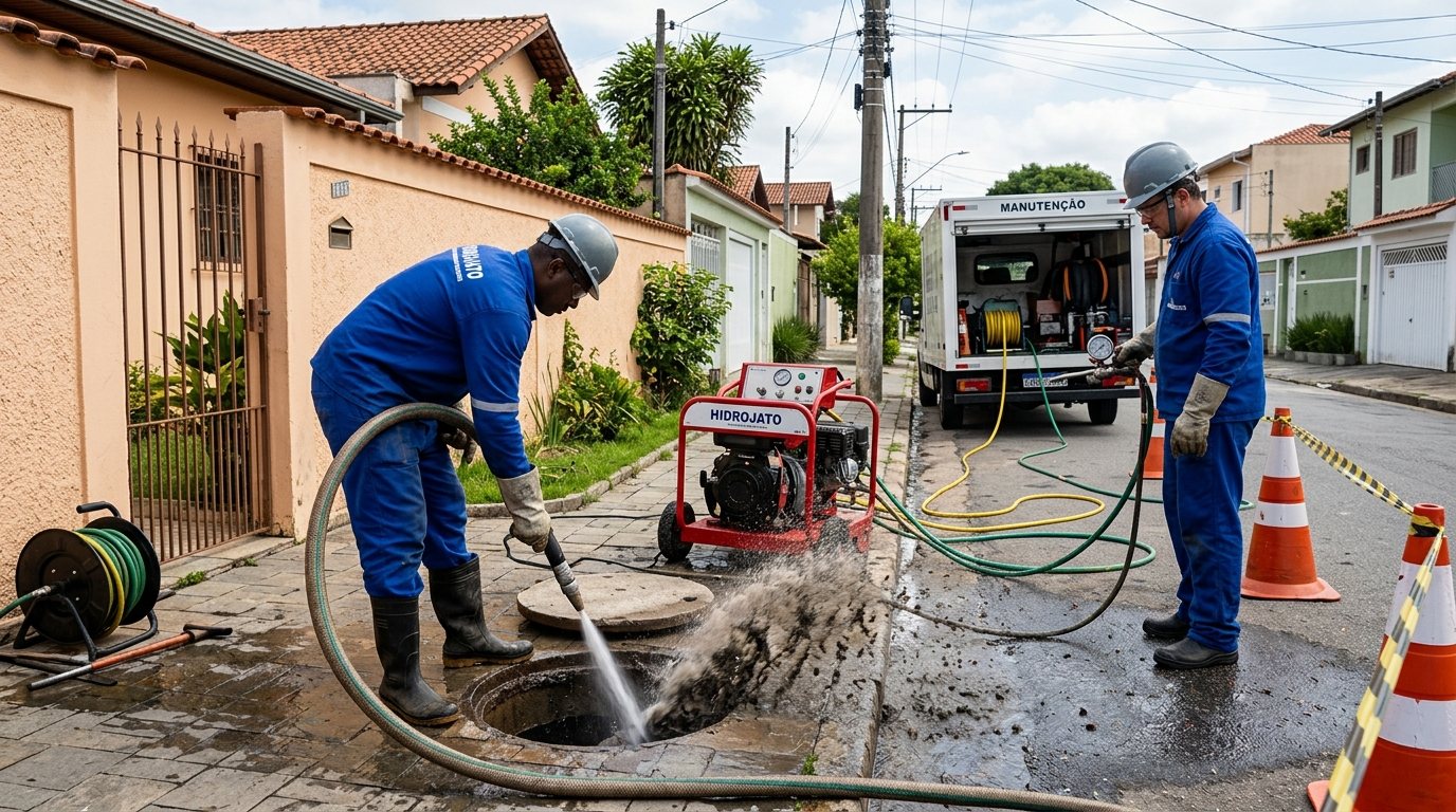 Hidrojateamento Residencial em Campinas‑SP