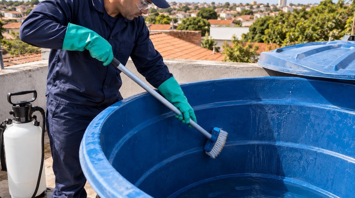 Higienização e Desinfecção da Caixa d'Água em Campinas‑SP