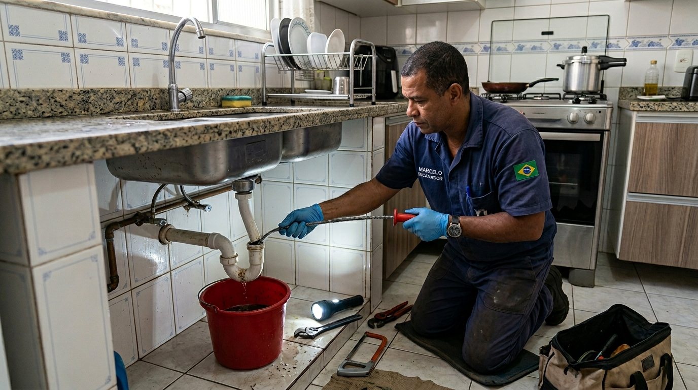 Ligação da Pia da Cozinha em Campinas‑SP