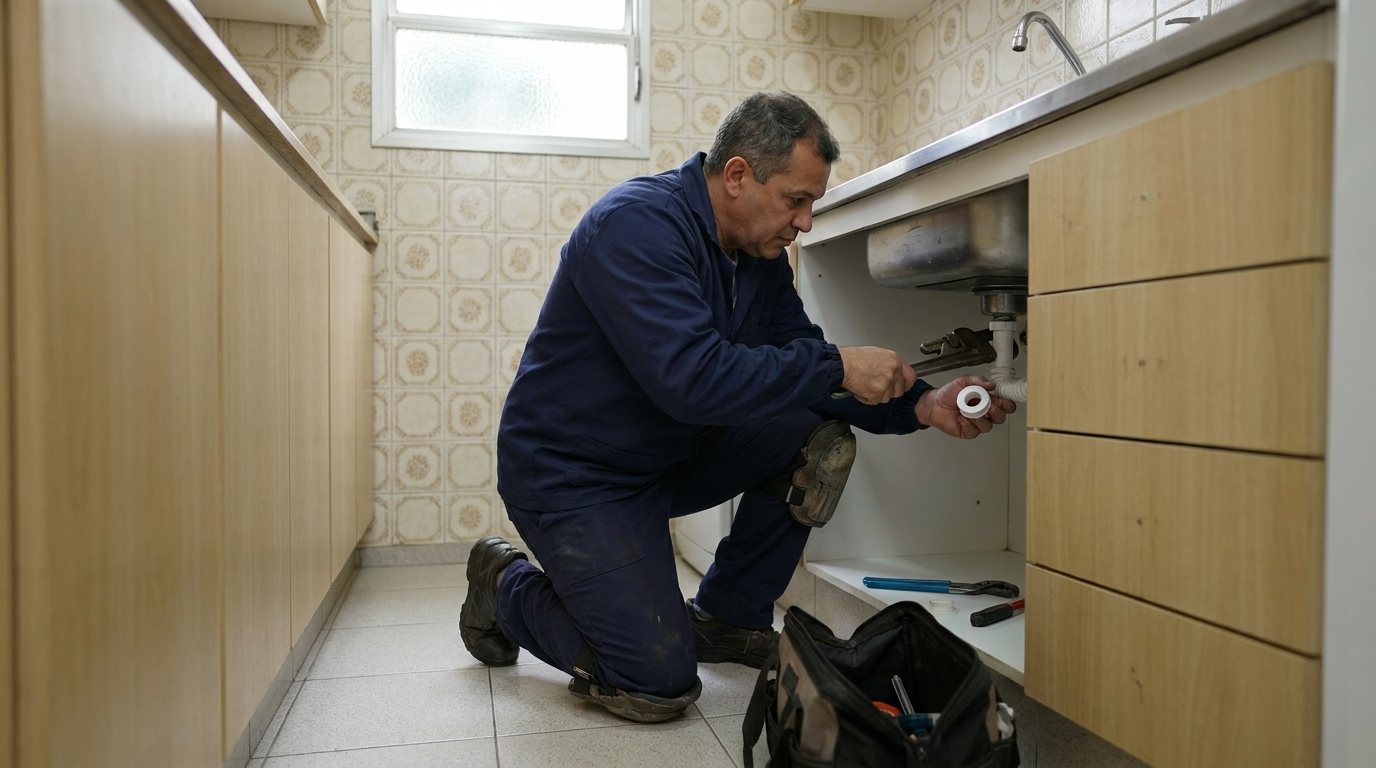 Reparo Hidráulico na Cozinha em Campinas‑SP